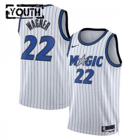 Barn Orlando Magic Tröja Franz Wagner Nike 2025-26 Association Edition Vit Swingman Barn Orlando Magic Tröja Franz Wagner Nike 2025-26 Association Edition Vit Swingman